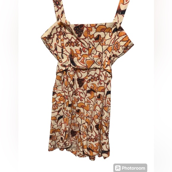 House of Harlow 1960's Floral Belted Romper Size 12 NWOT - Picture 3 of 4